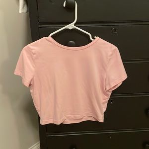 💗 pink wild fable crop top size L